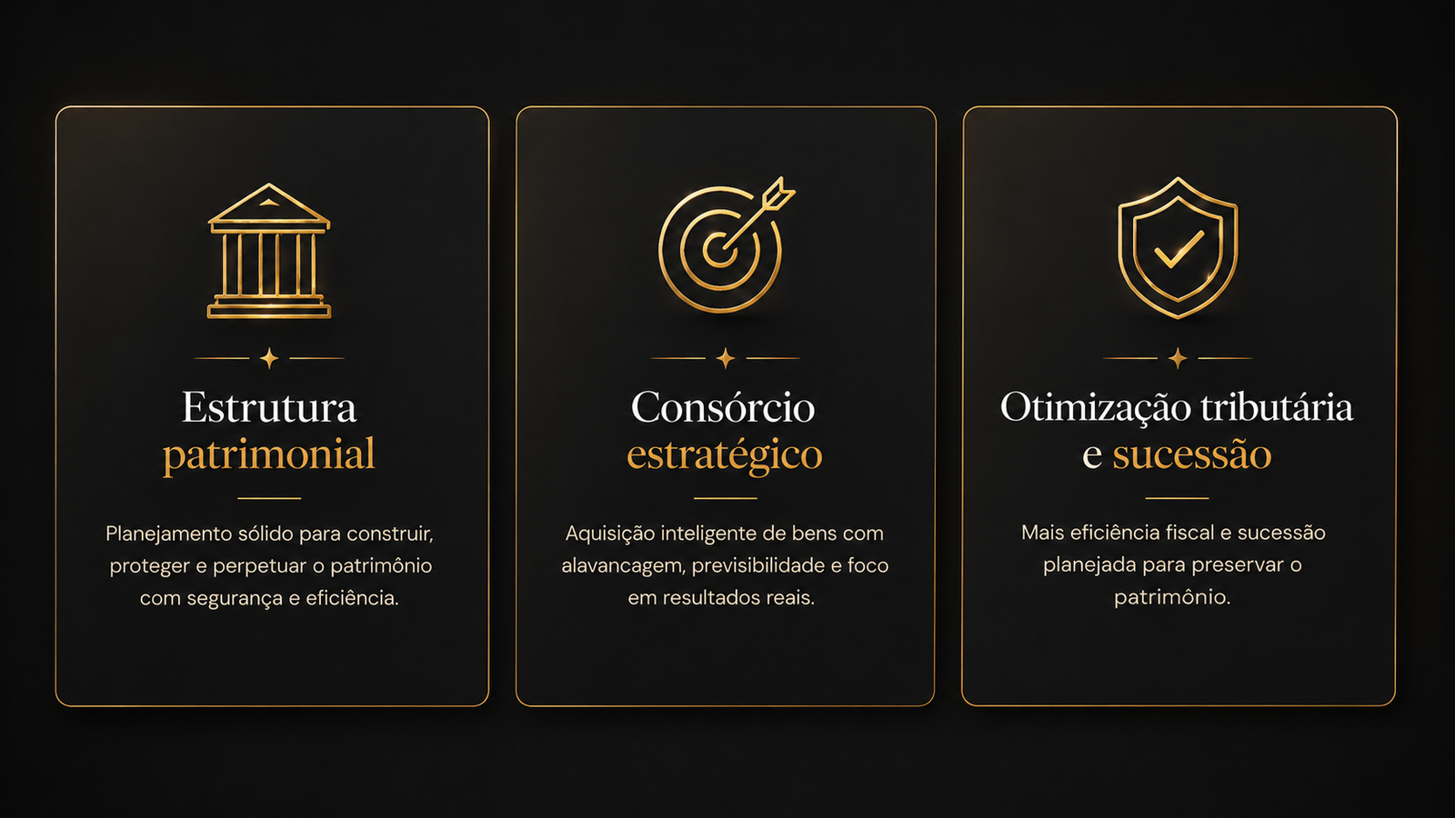 Estratégias patrimoniais e consórcio